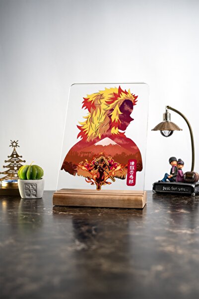 Modiwa Design Ev Dekoru Demon Slayer Kyojuro Rengoku Anime Hediye, Hediyelik ...