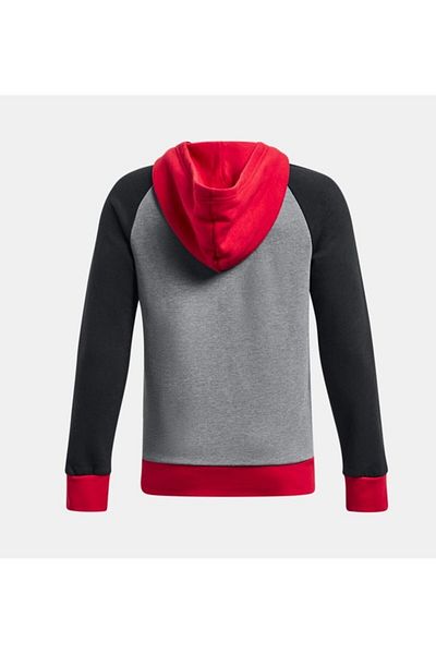 Under Armour Boy's UA Rival Fleece Script Colorblock Hoodie