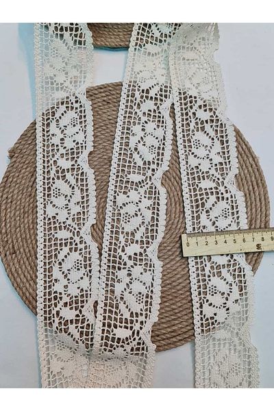 Esteks Dantel ve Tekstil Aksesuarları COTTON LACE 5 METERS