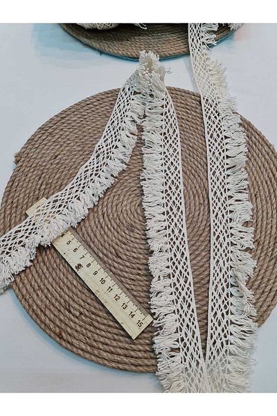 Esteks Dantel ve Tekstil Aksesuarları COTTON LACE 5 METERS