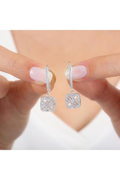 Mia Vento Pırlanta Montür Baget Esintisi Gümüş Küpe