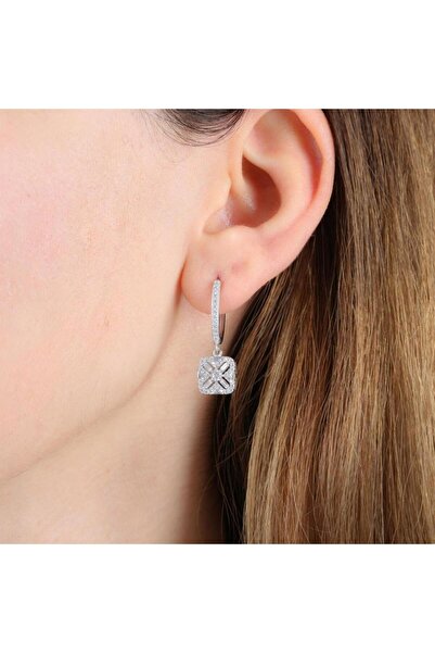 Mia Vento Pırlanta Montür Baget Esintisi Gümüş Küpe