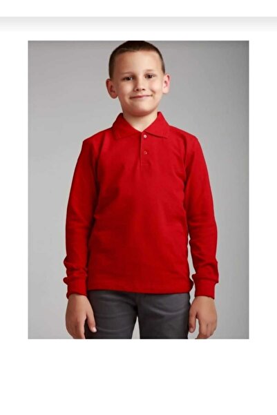 Yakalaa Uzun Kollu Polo Yaka Okul Tshirt