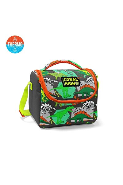 Coral High Dečiji sivo-zeleni dinosaur Sa deznom Thermo Nutrition Torba kom 1...