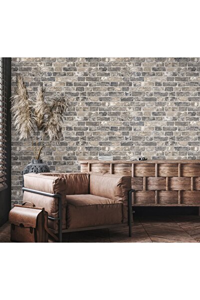 Adawall ROKA 23104-3 TAŞ DESENLİ KAHVERENGİ DUVAR KAĞIDI 16,5 m2