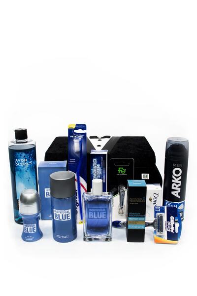 AVON Adenz Damat Bohçası Bakım Seti - Tıraş Seti - Çeyiz Nişan Söz Bohçası Sa...