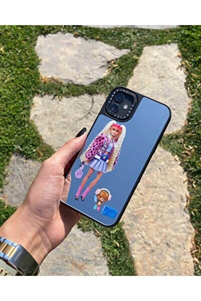 KILIF HOUSE Iphone 11 Uyumlu Aynalı Süslü Barbie Kılıf
