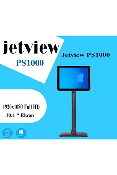 Jetview PS1000 10,1 İnch 1920X1080 VGA Bağlantı Müşteri Ekranı (harici ekran)