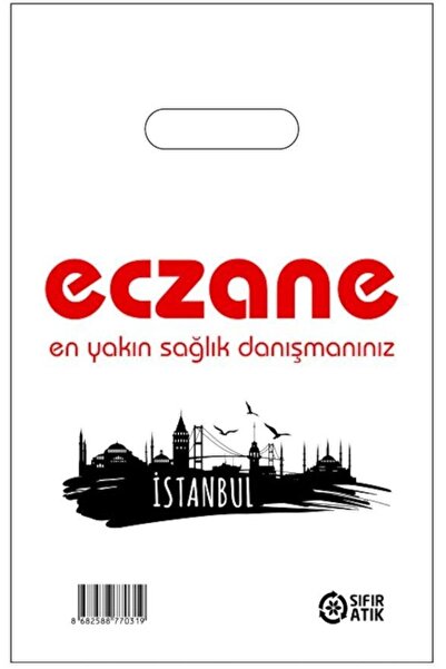 PLASTEX Eczane Poşeti El Geçme Küçük Boy 17x25 cm - 100 Adet