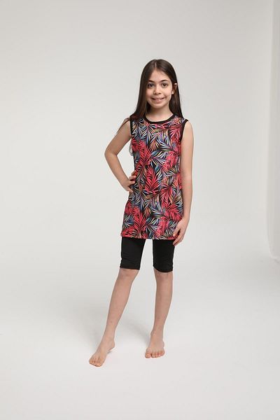 SEBOTEKS Sleeveless Tights Girl's Swimsuit 3503