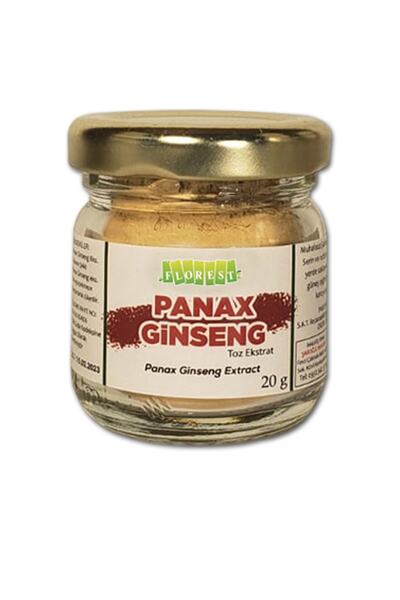 Florest مستخلص مسحوق الجينسنغ النقي 20 جرام.مستخلص الجينسنغ باناكس
