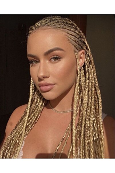 AKOLİFE رباط صندوق محبوك أفريقي بنمط رغوة العسل - شعر بلونين