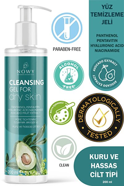 nowy , Siyah Nokta Karşıtı, Gözenekleri Sıkılaştıcı Hassas Ciltlere Yüz Temizleme Jeli Ve Tonik Seti