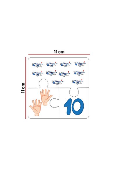 metafortoys Ahşap 30 Parça Sayıları Öğreniyorum Pazıl Seti