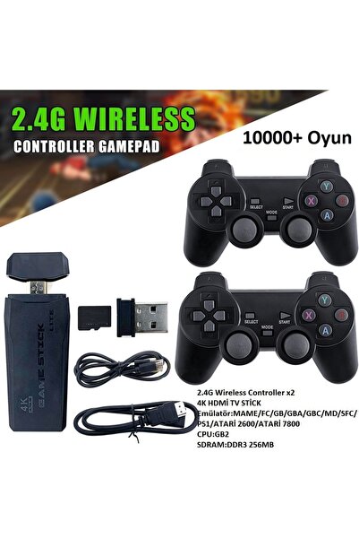 beboncool 2.4G 10000+ Oyunlu Çift Kablosuz Kol HDMİ 4K Ultra HD GAME TV STİCK