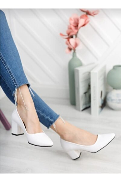 Yaseminin papuçları Kova Model Kısa Topuklu Stiletto