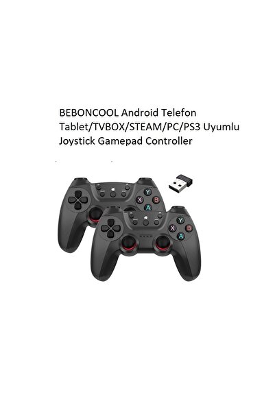 beboncool 2.4Ghz Android Telefon Android Tablet/TV Box/PS3/PC Uyumlu Joystick Gamepad Controller