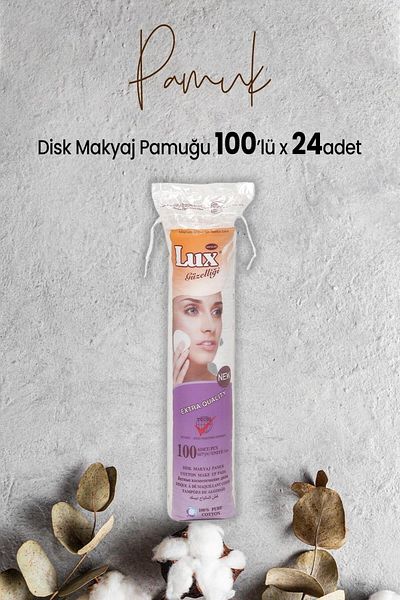 LUX Disc Makeup Cotton 100 x 24 Pieces