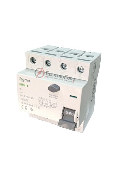 Sigma Shm4040030 40ampere 3phase-n 6ka 30ma Residual Current Protection Relay