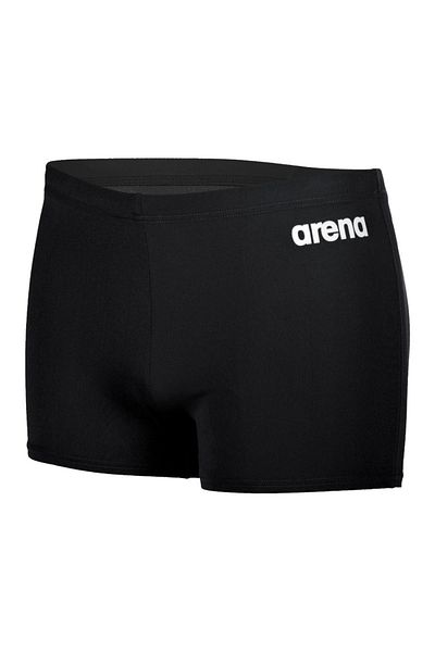 ARENA Men's Team Swim Short - Solid Black White