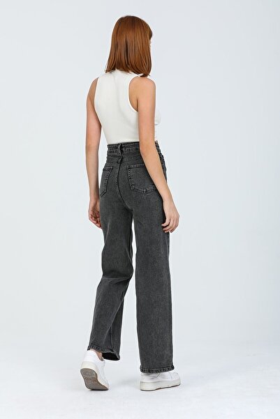 DRC trend Mona Loose Jeans Smoked Snow Lycra Palazzo Loose Leg Jeans