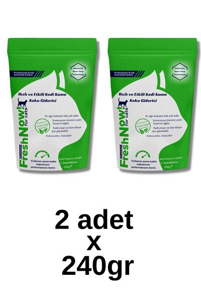 Freshnow Premium Kedi Kumu Ve Tuvaleti Koku Giderici 2li Paket 480gr