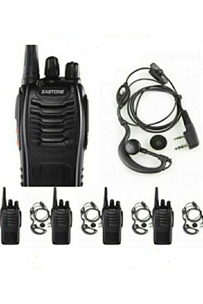 ZASTONE 5 Adet Lisans Gerektirmeyen Tam Takım Pmr El Telsizi Şantiye Mağaza M...