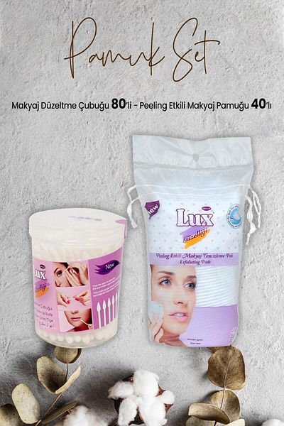 LUX Makeup Correction Stick 80's and Peeling Effect Makeup Cotton 40's