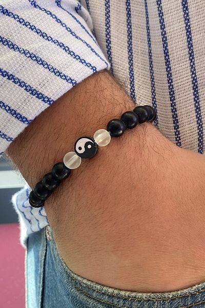 TAKIŞTIR سوار رجالي باللون الأسود من Yin&Yang
