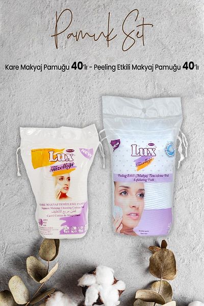 LUX Peeling Effect Makeup Cotton 40's and Square Makeup Cotton 40's