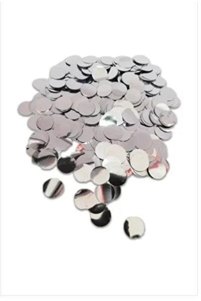 Patladı Gitti Metalize Gümüş 10 Gram Balon Pulu; Balon Konfetisi