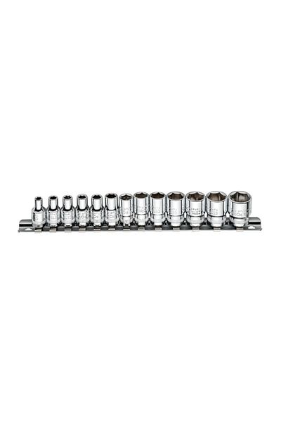 CETA FORM C02-Rh13 1/4' 6 Corner Socket Set - 13 Pieces