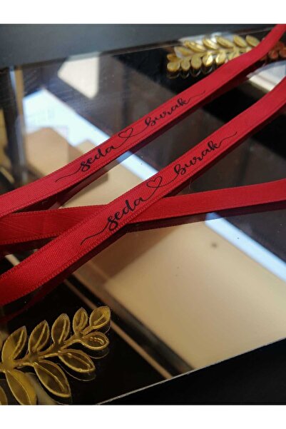 SG TASARIM İsme Özel Yüzük Kurdelesi Söz-Nişan Kurdelesi