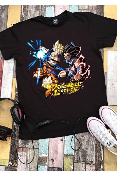 RYO FASHİON Cdaw Dragon Ball Legend Printed Special Design Black Short Sleeve...
