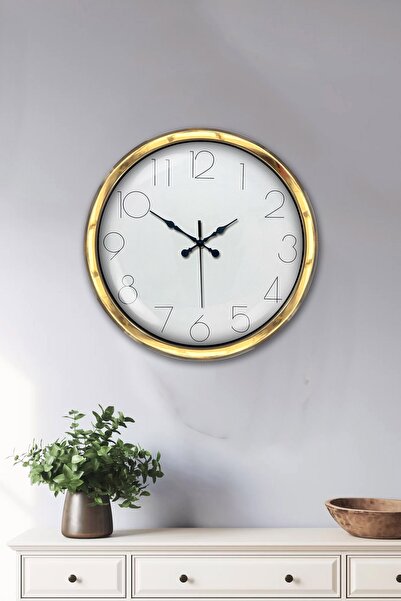 Platin Saat ساعة حائط معدنية حديثة مقاس 40 سم