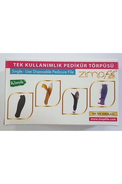 Zimpfile مبرد باديكير حديد للاستعمال مرة واحدة 100 قطعة