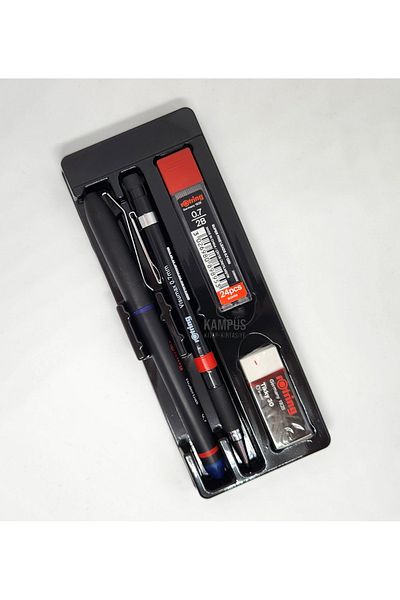 Rotring Visumax 0.7Mm+Blue Rollerball+Tip+Duster Set