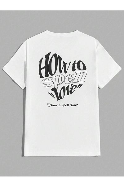 Jose Clothing UNISEX ΛΕΥΚΟ ΤΥΠΩΜΕΝΟ ΥΠΕΡΜΕΓΕΘΕΣ ΚΟΝΤΟΜΑΝΙΚΙ ΜΠΟΥΛΟΣ