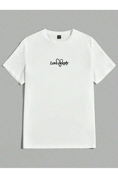 Jose Clothing UNISEX ΛΕΥΚΟ ΤΥΠΩΜΕΝΟ ΥΠΕΡΜΕΓΕΘΕΣ ΚΟΝΤΟΜΑΝΙΚΙ ΜΠΟΥΛΟΣ