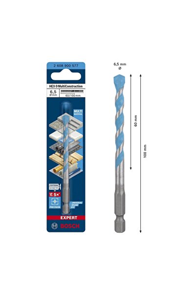 Bosch EXP HEX-9 MC Çok Amaçlı Matkap Ucu 6,5*100mm - 2 608 900 577