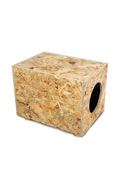 Genel Markalar Küçük Boy Ahşap Osb Kedi Kulübesi Sokak Kedisi Kulübesi 24x24x...
