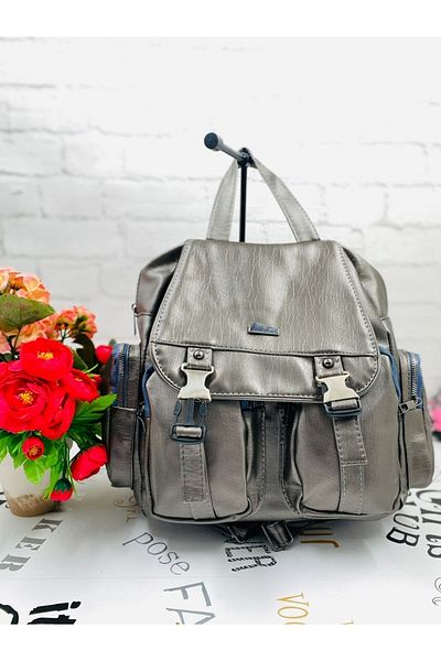 unique crane bags Rucsac de damă din piele neagră lavabilă