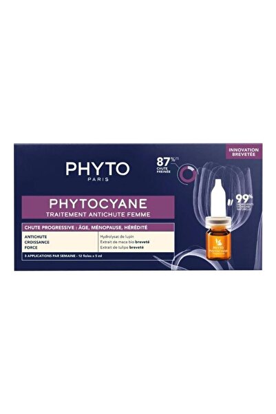 Phyto Phytocyane Kadınlar İçin Saç Dökülmesi Karşıtı Bakım 12 Ampül x 5 ml