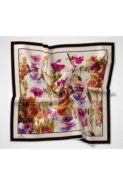 Silk Home Μεταξωτό σπίτι Twill Πολυεστερικό Κασκόλ