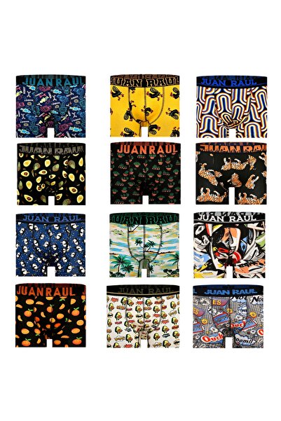 Socks Stations 5'li Karışık Renkli Desenli Boxer Kutusu