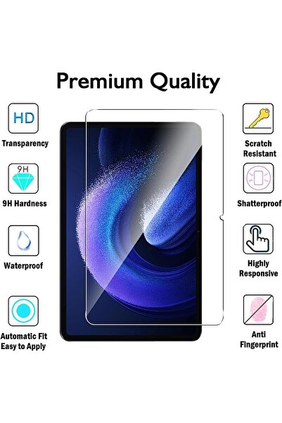 m.tk moveteck واقي شاشة LCD كامل متوافق مع تابلت Xiaomi Pad 6 مقاس 11 بوصة، زجاج نانو مرن غير قابل للكسر