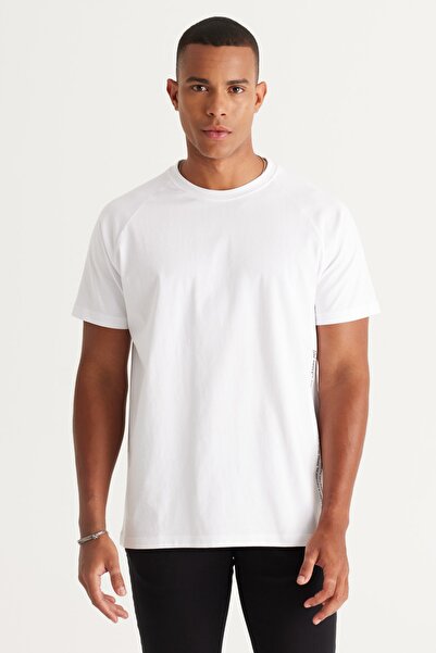 AC&Co / Altınyıldız Classics Ανδρικό μπλουζάκι με 100% βαμβακερό εμπριμέ 100% βαμβακερό λαιμόκοψη