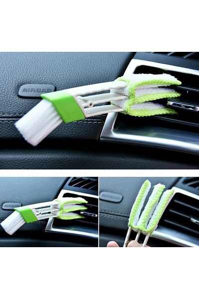 SARFEX Car Interior Multi-Purpose Cleaning Brush Vent Cleaner Air Conditioner Radiator Cleaning
