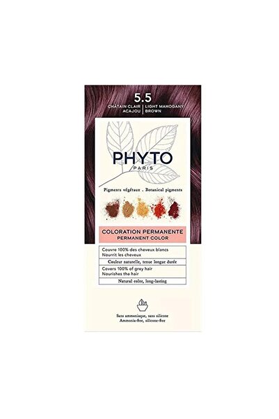 Phyto Phytocolor Bitkisel Saç Boyası - 5.5 Açık Kestane Akaju