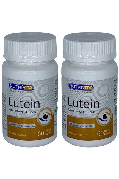 Nutrivita Nutrition Lutein 2x60 كبسولة نباتية - Bilberry و Zeaxathin و Blueberry Zeaxanthin